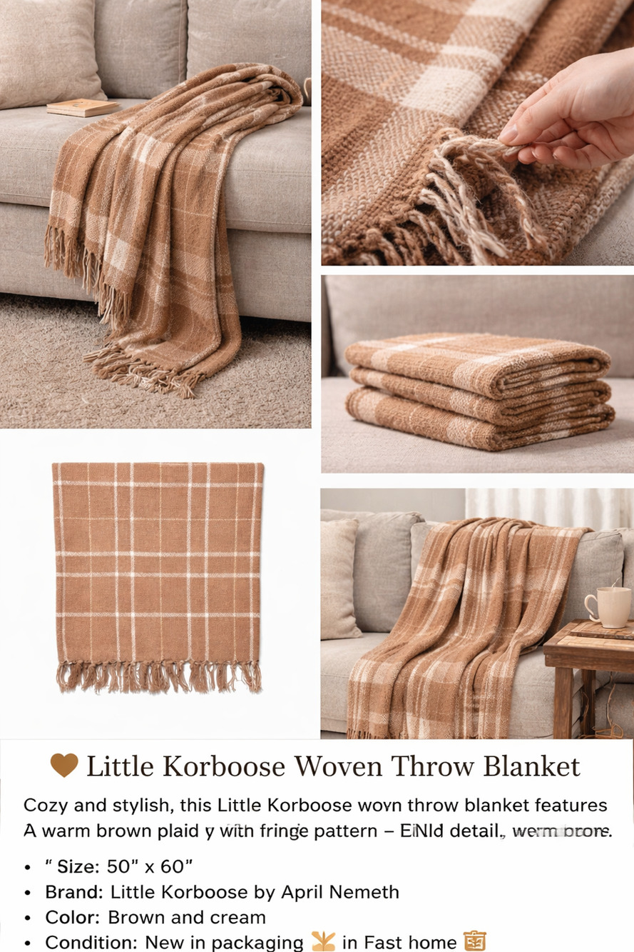 Little Korboose by April Nemeth Woven Throw Blanket – 50” x 60”